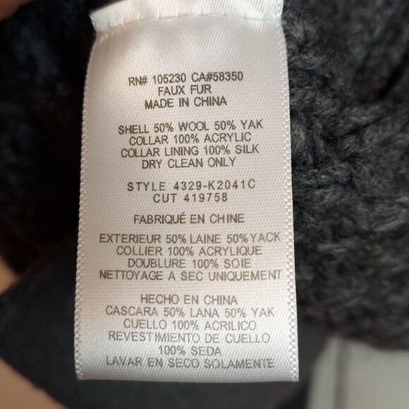 Joie “Jamilee C” Faux Fur Collar Wool Cardigan XS - Picture 8 of 10